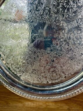 Trump's Castle Casino Resort Towle Silver Plated Tray Memorabilia Atlantic City